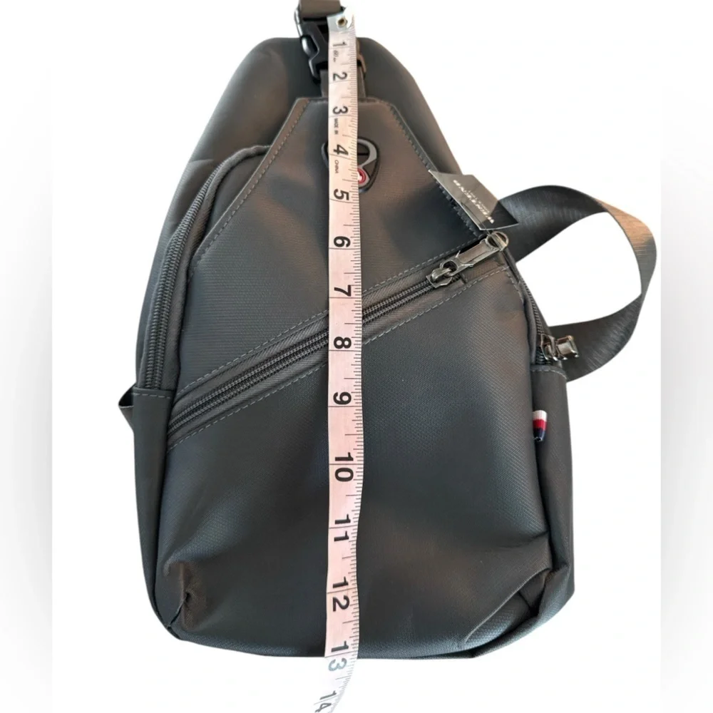 WESTEND Crossbody Sling Bag Backpack w/ Adjustable Strap Men and Women, Charcoal